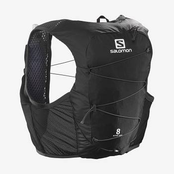 Salomon ACTIVE SKIN 8 Naisten Juoksureppu Mustat | FI-A2060