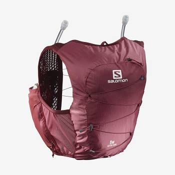 Salomon ACTIVE SKIN 8 Naisten Juoksureppu Punainen | FI-N1771