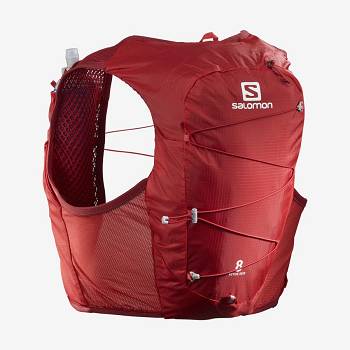 Salomon ACTIVE SKIN 8 Naisten Juoksureppu Punainen | FI-O1362