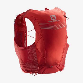 Salomon ADV SKIN 12 Miesten Juoksureppu Punainen | FI-wO1861