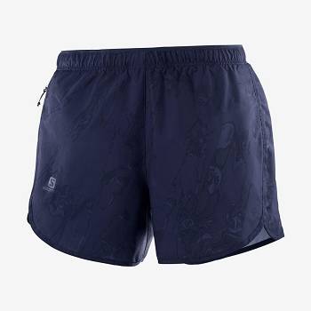 Salomon AGILE Naisten Shortsit Laivastonsininen | FI-S1142
