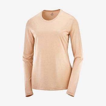 Salomon AGILE Naisten T Paidat Beige | FI-A1885