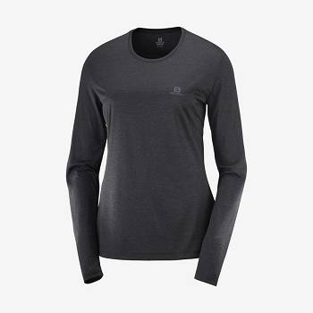 Salomon AGILE Naisten T Paidat Mustat | FI-S1681
