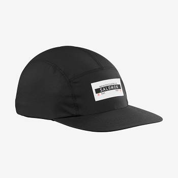 Salomon BONATTI WATERPROOF FIVE PANEL Miesten Hatut Mustat | FI-M2105
