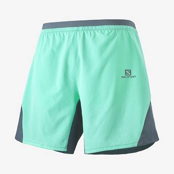Salomon CROSS 7'' NO LINER Miesten Shortsit Minttu | FI-O1257