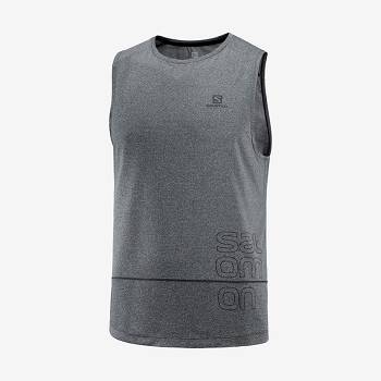 Salomon CROSS RUN GRAPHIC Miesten T Paidat Mustat | FI-L1802