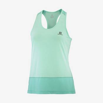 Salomon CROSS RUN Naisten T Paidat Minttu | FI-L1816