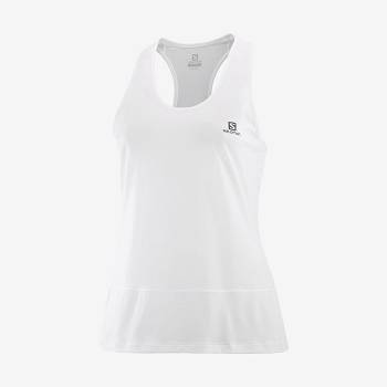 Salomon CROSS RUN Naisten T Paidat Valkoinen | FI-L1452