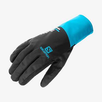 Salomon EQUIPE Naisten Käsineet Mustat Sininen | FI-L1781
