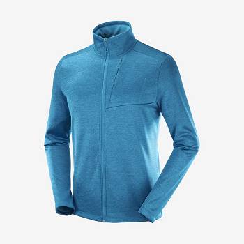 Salomon ESSENTIAL LIGHTWARM HEATHER Miesten Huppari Sininen | FI-L1970