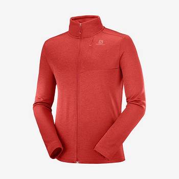 Salomon ESSENTIAL LIGHTWARM HEATHER Miesten Huppari Punainen | FI-M2210