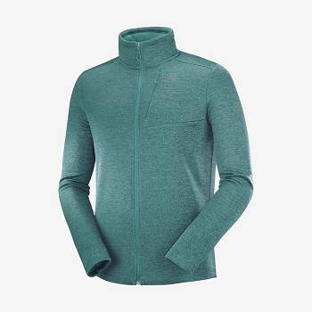 Salomon ESSENTIAL LIGHTWARM HEATHER Miesten Huppari Vihreä | FI-O2218