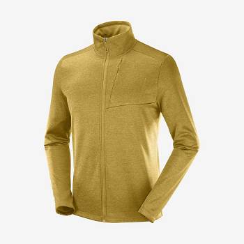 Salomon ESSENTIAL LIGHTWARM HEATHER Miesten Huppari Keltainen | FI-O2580