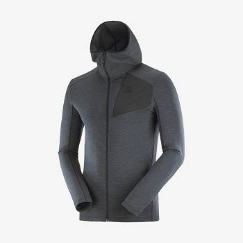 Salomon ESSENTIAL LIGHTWARM HOODED Miesten Huppari Mustat | FI-M1706