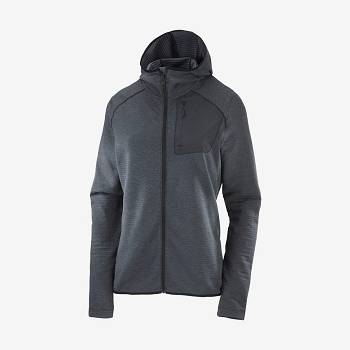 Salomon ESSENTIAL LIGHTWARM HOODED Naisten Huppari Mustat | FI-N1862
