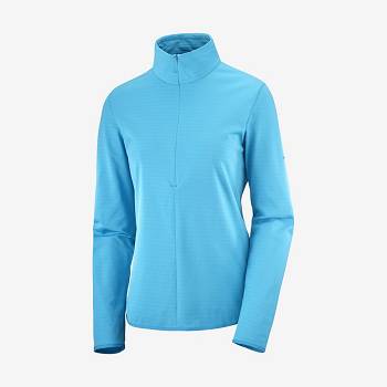 Salomon ESSENTIAL LIGHTWARM Naisten Huppari Sininen | FI-N1211