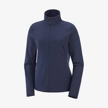 Salomon ESSENTIAL LIGHTWARM Naisten Huppari Laivastonsininen | FI-N2408