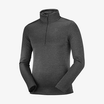Salomon ESSENTIAL LIGHTWARM SEAMLESS Miesten Huppari Mustat | FI-S1933