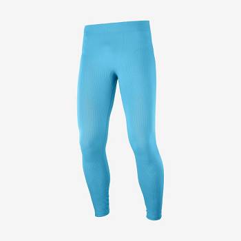 Salomon ESSENTIAL SEAMLESS Miesten Juoksuhousut Sininen | FI-A2417