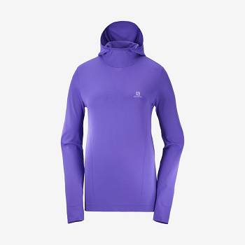 Salomon ESSENTIAL SEAMLESS Naisten Huppari Violetit | FI-M2476