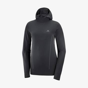 Salomon ESSENTIAL SEAMLESS Naisten Huppari Mustat | FI-O1614