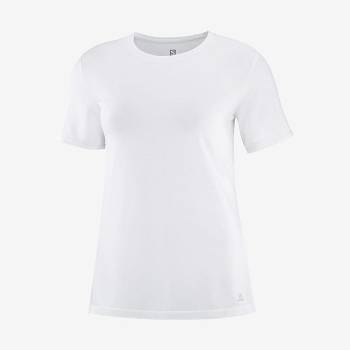 Salomon ESSENTIAL TENCEL Naisten T Paidat Valkoinen | FI-N2471