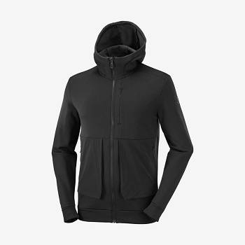 Salomon ESSENTIAL WARM FLEECE Miesten Huppari Mustat | FI-O1908