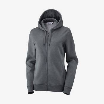 Salomon ESSENTIAL WARM SALOMON Naisten Huppari Harmaat | FI-N2303