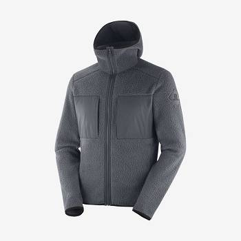 Salomon ESSENTIAL WARM TEDDY Miesten Huppari Harmaat | FI-O2302