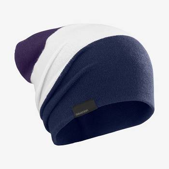 Salomon FLATSPIN REVERSIBLE Miesten Hatut Violetit Valkoinen Sininen | FI-A2025