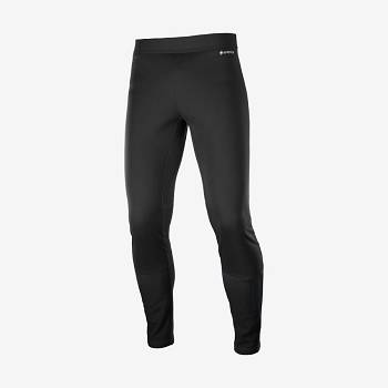 Salomon GORE TEX INFINIUM™ WINDSTOPPER® Miesten Juoksuhousut Mustat | FI-L2222