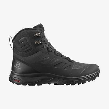 Salomon OUTBLAST THINSULATE™ CLIMASALOMON™ Naisten Vedenpitävät Talvikengät Mustat | FI-S1086