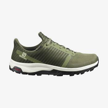 Salomon OUTBOUND PRISM GORE-TEX Miesten Vaelluskengät Oliivinvihreä | FI-S1716