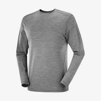 Salomon OUTLIFE MERINO BLEND Miesten T Paidat Harmaat | FI-N1288