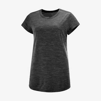 Salomon OUTLIFE MERINO BLEND Naisten T Paidat Mustat | FI-A1500