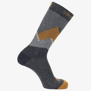 Salomon OUTLINE CREW 2-PACK Miesten Sukat Mustat | FI-O2195