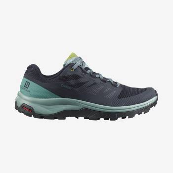 Salomon OUTLINE GORE-TEX Naisten Vaelluskengät Mustat Vihreä | FI-N1428