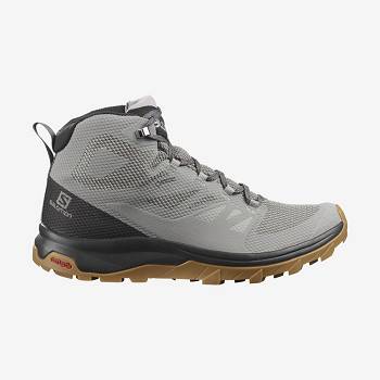 Salomon OUTLINE MID GORE-TEX Miesten Retkeilykengät Harmaat Mustat | FI-N1610