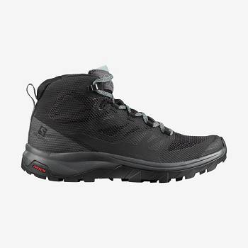 Salomon OUTLINE MID GORE-TEX Naisten Vedenpitävät Kengät Laivastonsininen | FI-W1860