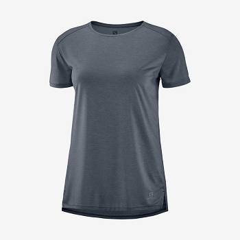 Salomon OUTLINE SUMMER Naisten T Paidat Harmaat | FI-A1360