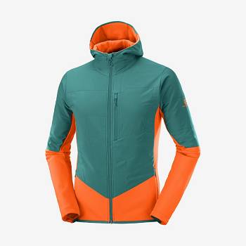 Salomon OUTLINE WARM HYBRID Miesten Huppari Vihreä | FI-L2439