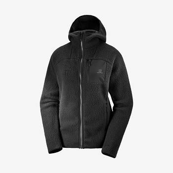 Salomon OUTLINE WARM TEDDY Naisten Huppari Mustat | FI-O1537