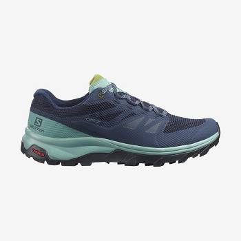 Salomon OUTLINE WIDE GORE-TEX Naisten Vaelluskengät Laivastonsininen | FI-N1134