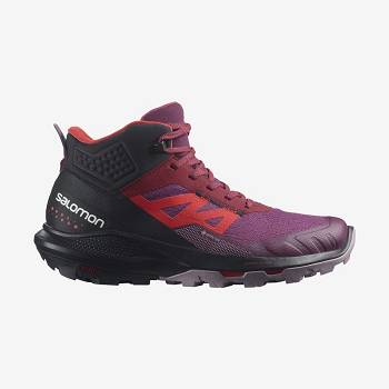 Salomon OUTPULSE MID GORE-TEX Naisten Vedenpitävät Kengät Violetit | FI-O1313