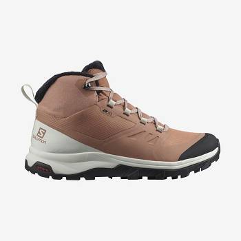 Salomon OUTSNAP CLIMASALOMON™ WATERPROOF Naisten Talvisaappaat Beige | FI-M1951