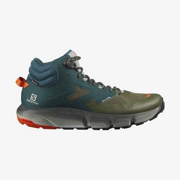 Salomon PREDICT HIKE MID GORE-TEX Miesten Retkeilykengät Syvä Vihreä Oliivinvihreä | FI-S1394