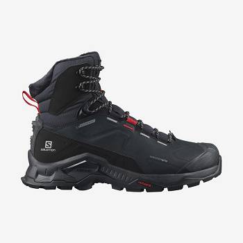Salomon QUEST WINTER THINSULATE™ CLIMASALOMON™ WATERPROOF Naisten Talvisaappaat Mustat | FI-N2597