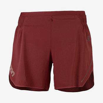Salomon SENSE AERO 5'' Naisten Shortsit Punainen | FI-N1365