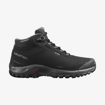 Salomon SHELTER CLIMASALOMON™ WATERPROOF Miesten Talvisaappaat Mustat | FI-S1373
