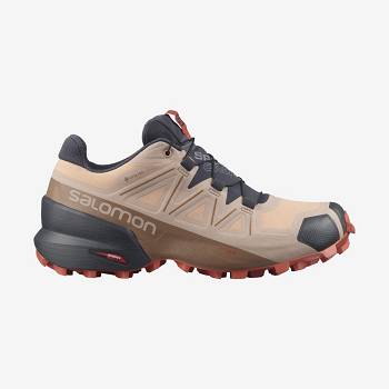 Salomon SPEEDCROSS 5 GORE-TEX Naisten Vedenpitävät Kengät Ruskea | FI-O1035